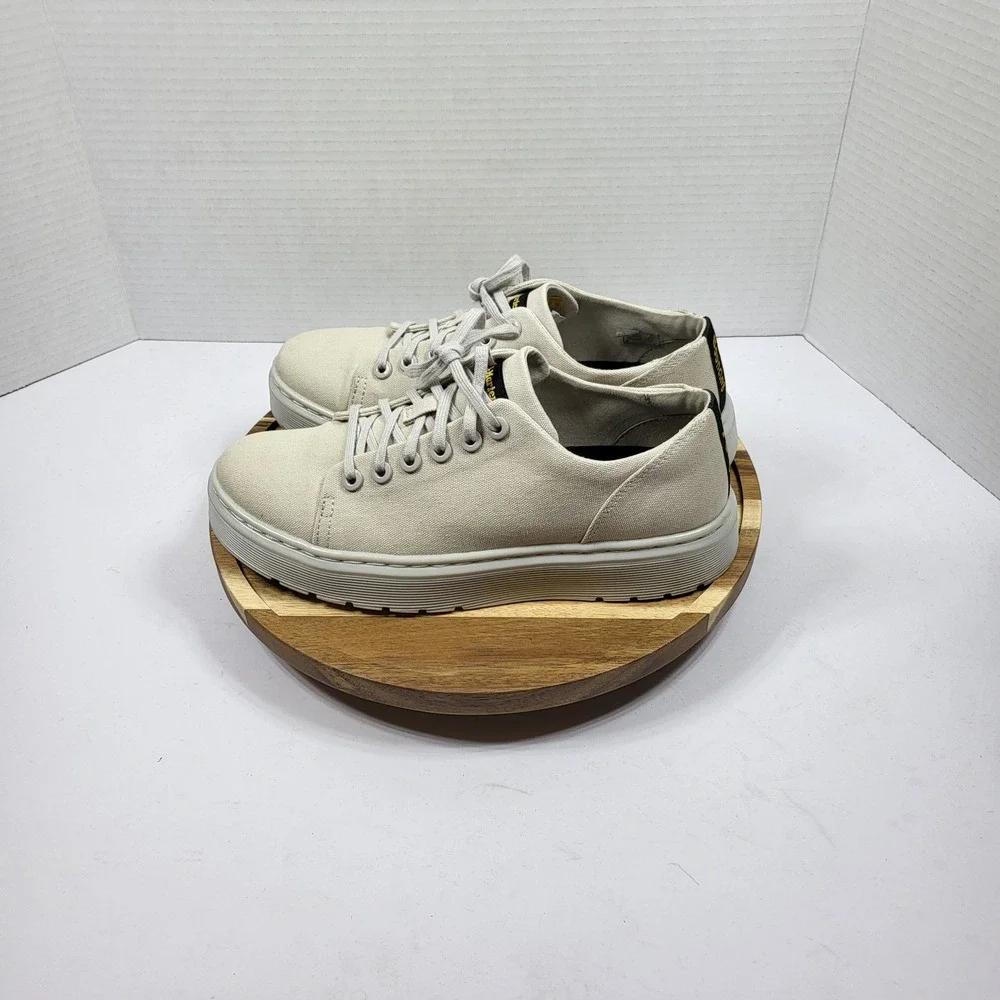 Dr. Martens Dante Canvas Sneakers‎ Shoes Parchment Beige Women's 7 Men's 6